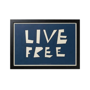 Poster Enmarcado con Cristal Live Free