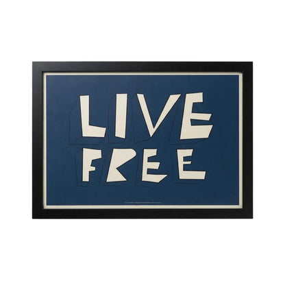 Poster Enmarcado con Cristal Live Free