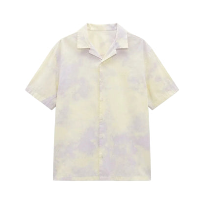 Zara Camisa Tie-Dye con Frase Bordada (L)