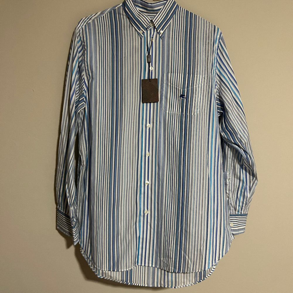 ETRO Milano Camisa de Rayas NUEVA