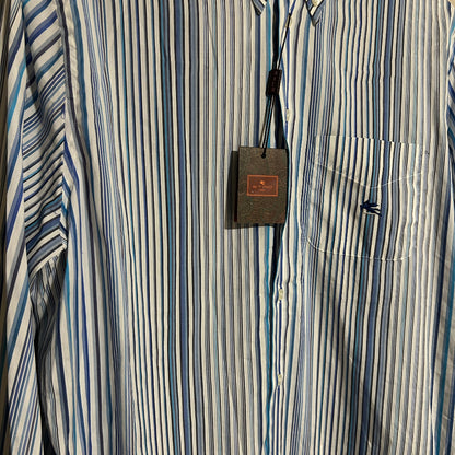 ETRO Milano Camisa de Rayas NUEVA