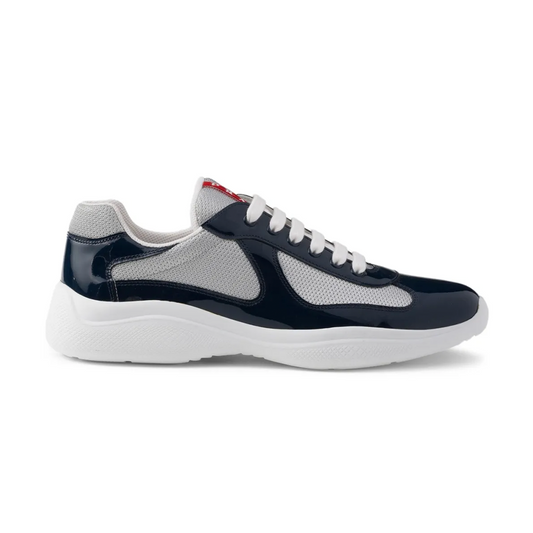 Prada Patent Leather and Technical Fabric America's Cup Sneakers