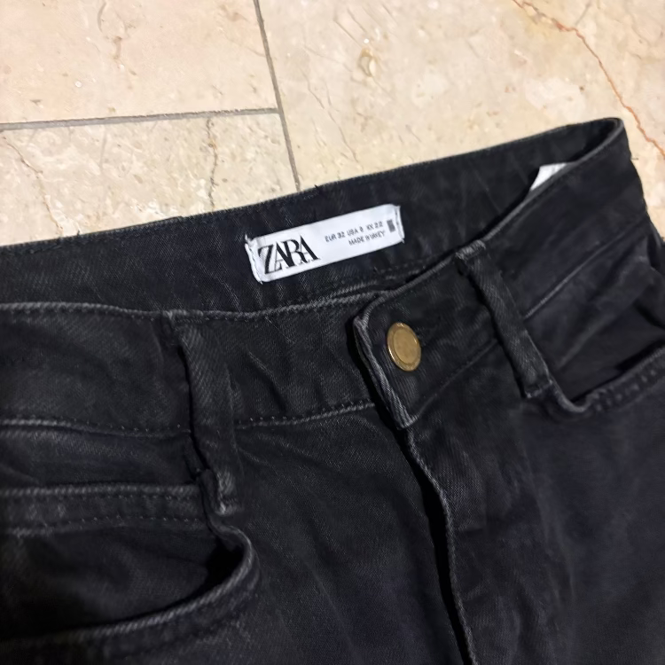 Zara Mom Jean Negro
