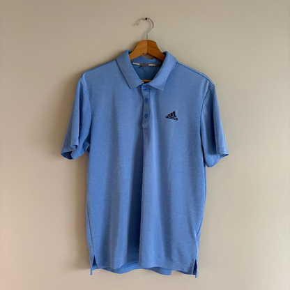 Adidas Dry Fit Polo Azul Claro (M)