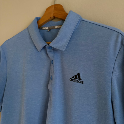 Adidas Dry Fit Polo Azul Claro (M)