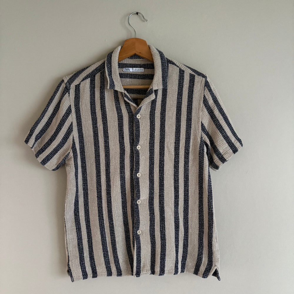 Zara Camisa Tejida de Rayas (S)