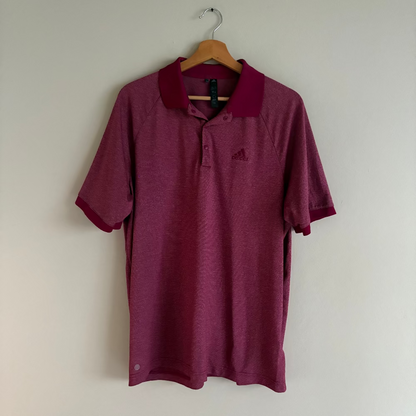 Adidas Dry Fit Polo Burgundy (L)
