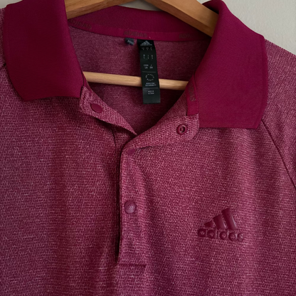 Adidas Dry Fit Polo Burgundy (L)