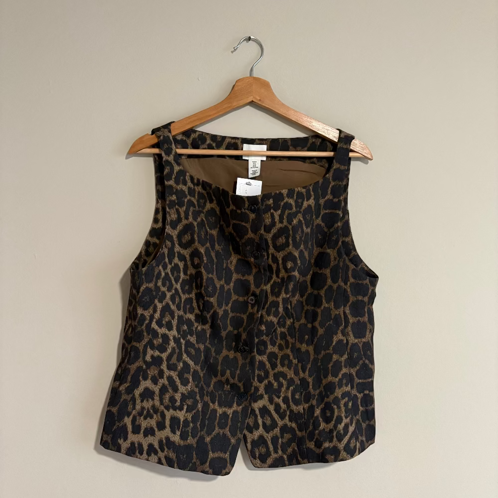 H&M Top Animal Print NUEVO