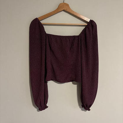 Abercrombie & Fitch Top Burgundy