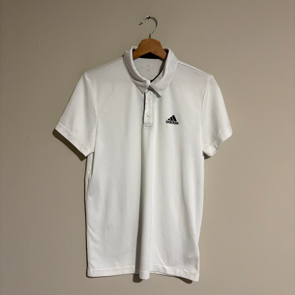 Adidas Dry Fit Polo Blanco (S)