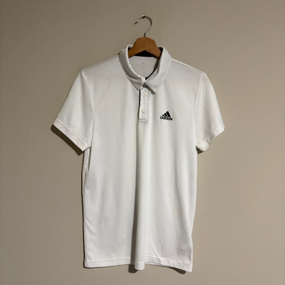 Adidas Dry Fit Polo Blanco (S)