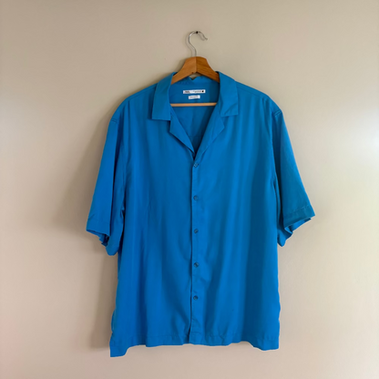 Zara Camisa Azul Rayon (XL)