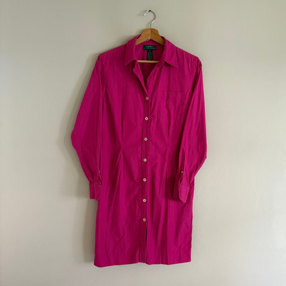 Ralph Lauren Vestido Fuschia Vintage