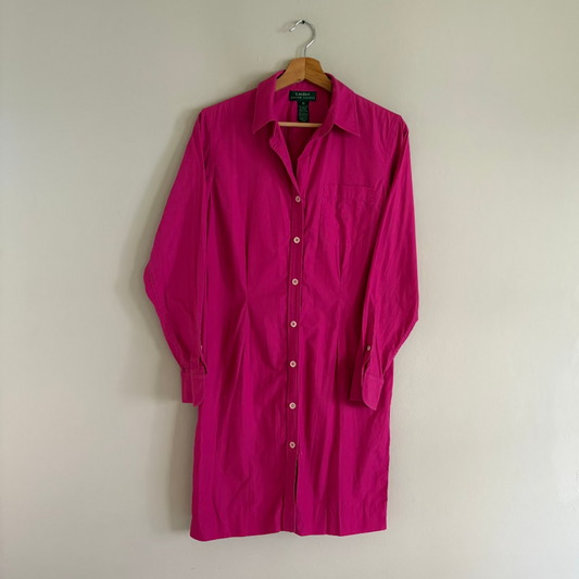 Ralph Lauren Vestido Fuschia Vintage