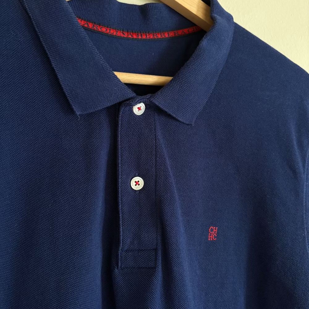 Carolina Herrera Polo Piqué Azul (L)