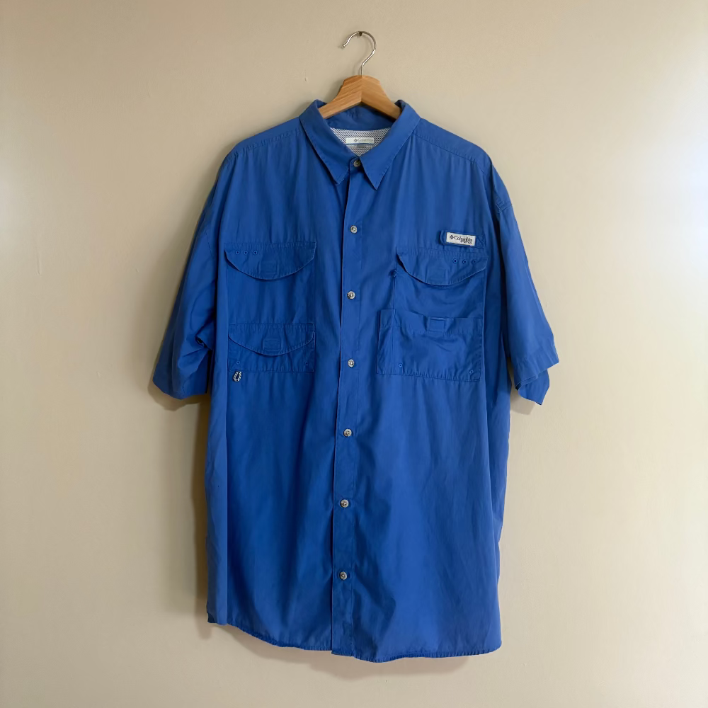 Columbia Camisa  PFG Bahama Azul Royal Hombre (XL)