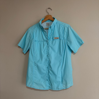 Columbia Camisa PFG Bahama Azul Claro Mujer (M)