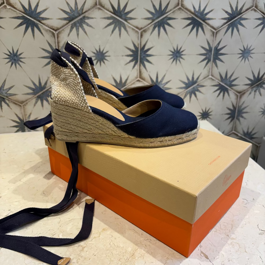 Castañer Carina Alpargatas Azul Oscuro (37W) NUEVAS