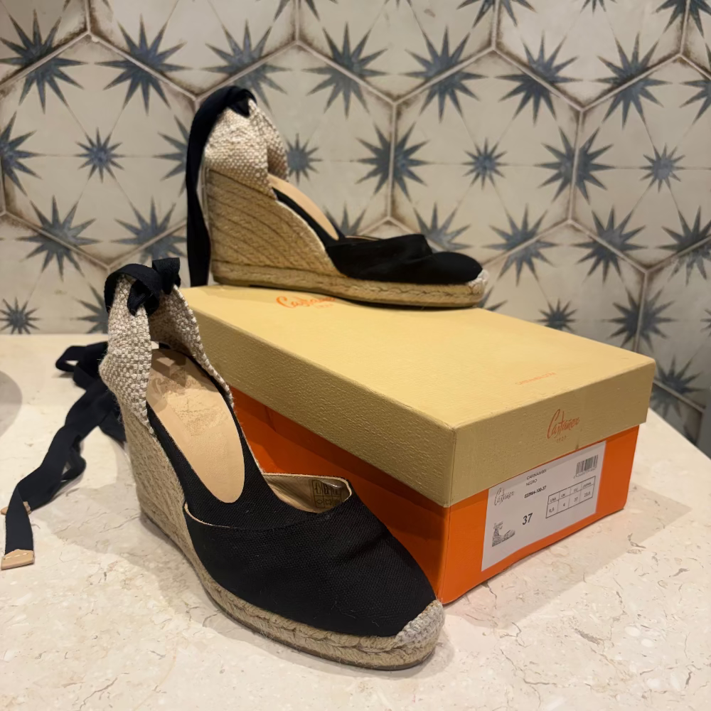 Castañer Carina Alpargatas Negras (37W)