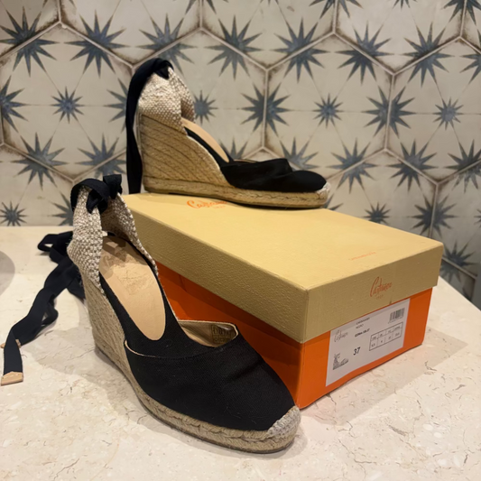 Castañer Carina Alpargatas Negras (37W)
