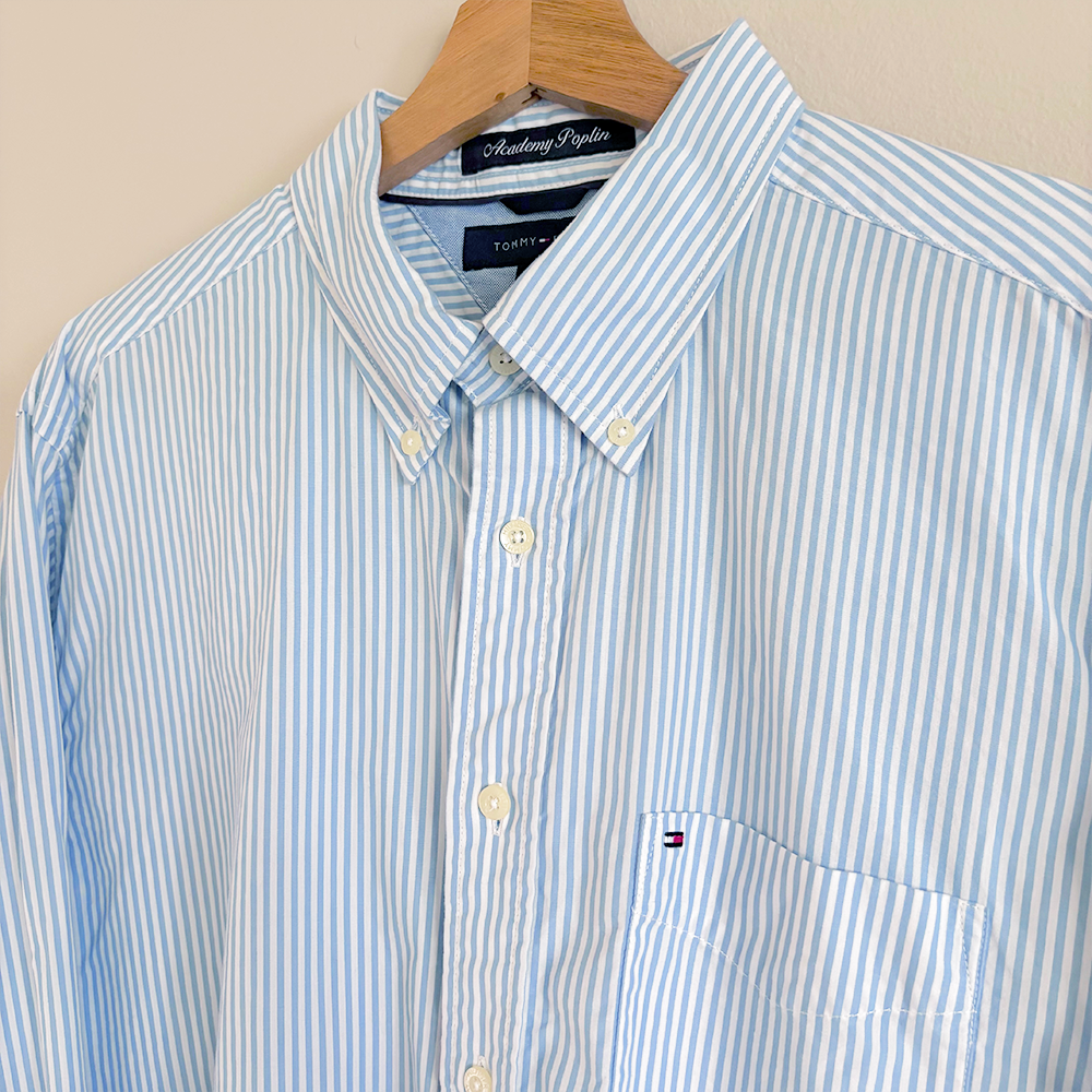 Tommy Hilfiger Camisa Rayas Azul (L)