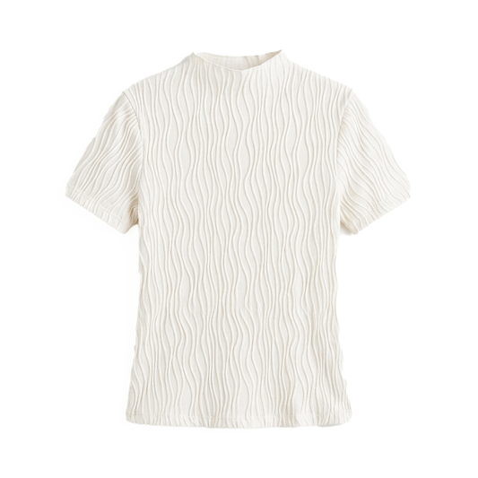 MOTF Blusa Texturizada Beige