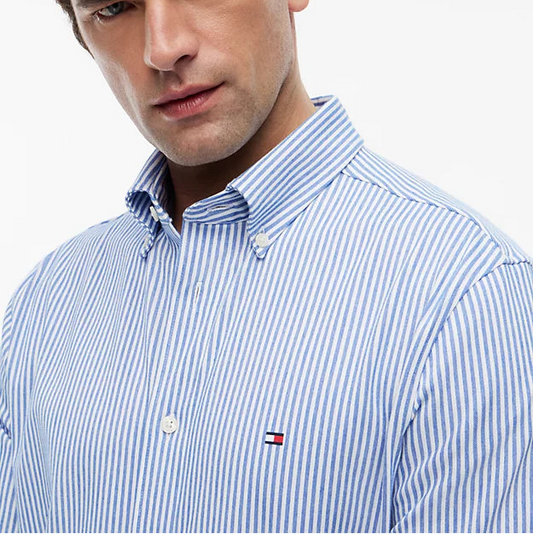 Tommy Hilfiger Camisa Rayas Azul (L)