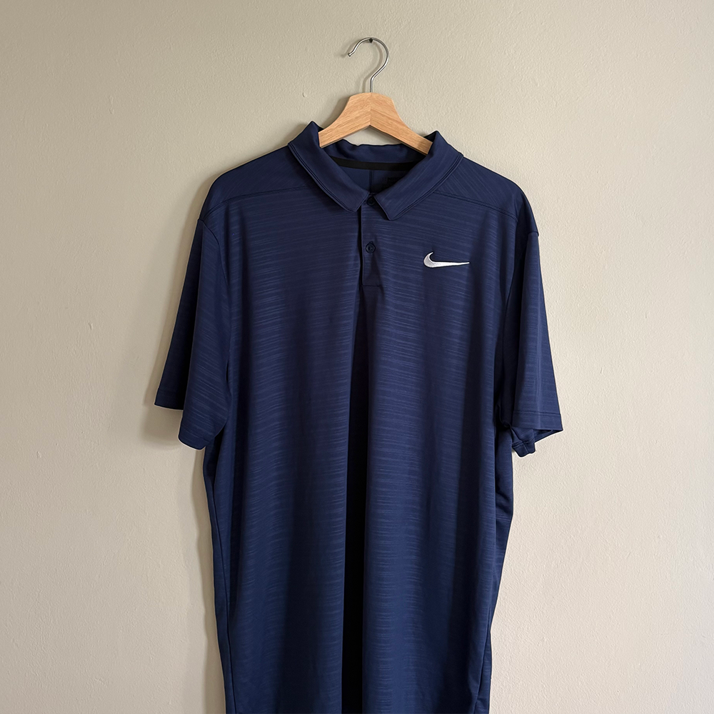 Nike Polo Dri-Fit Azul Navy Hombre (XL)