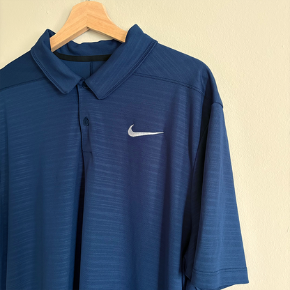 Nike Polo Dri-Fit Azul Navy Hombre (XL)