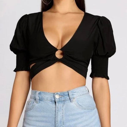 DO+BE Crop Top con Anillo