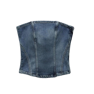 Zara Denim Crop Top (M)