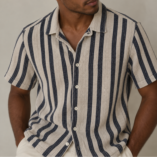 Zara Camisa Tejida de Rayas (S)