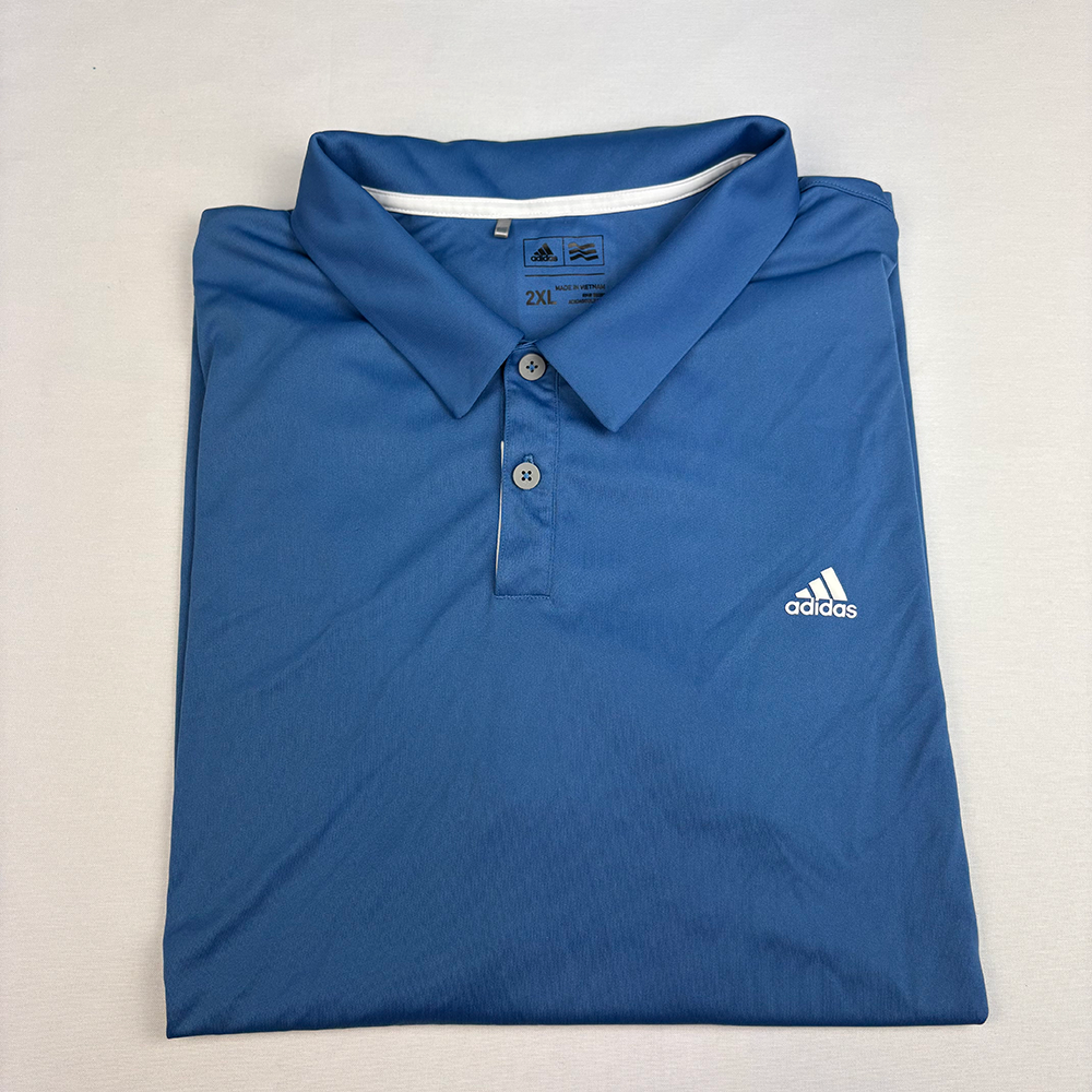 Adidas Polo Dry Fit Azul (XXL)