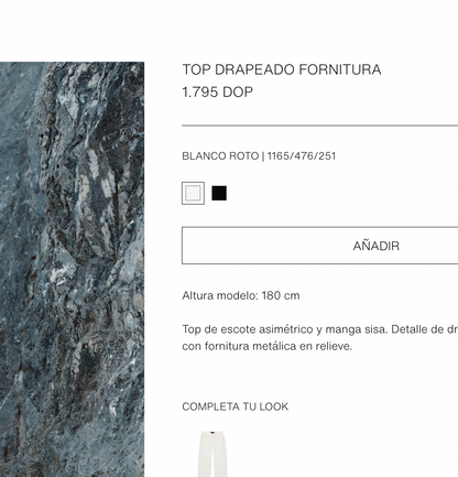 Zara Top Blanco NUEVO (M)