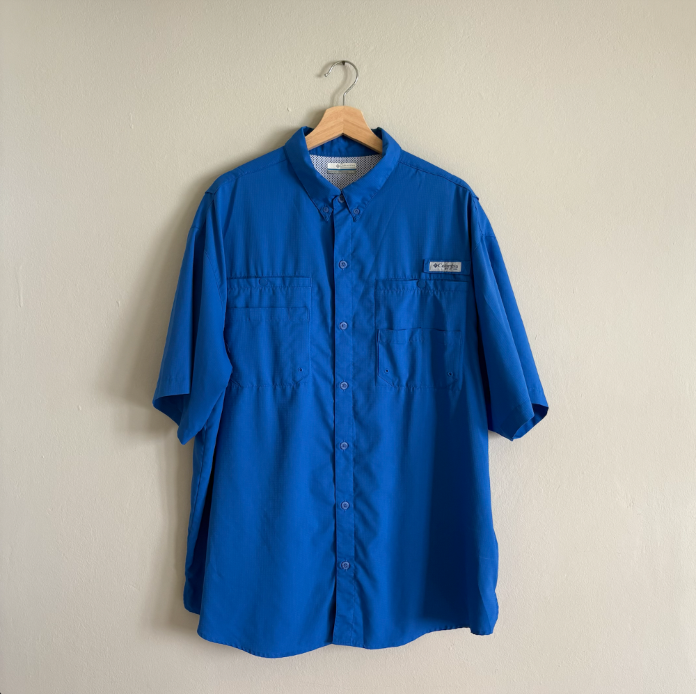 Columbia Camisa PFG Tamiami Azul Royal Hombre (XL)