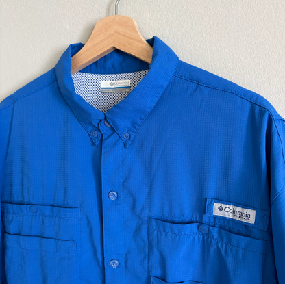 Columbia Camisa PFG Tamiami Azul Royal Hombre (XL)