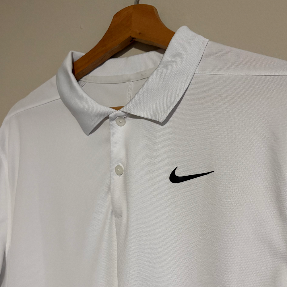 Nike Dri-Fit Polo Blanco (L)