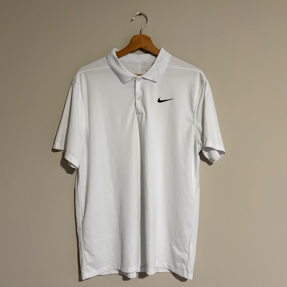 Nike Dri-Fit Polo Blanco (L)