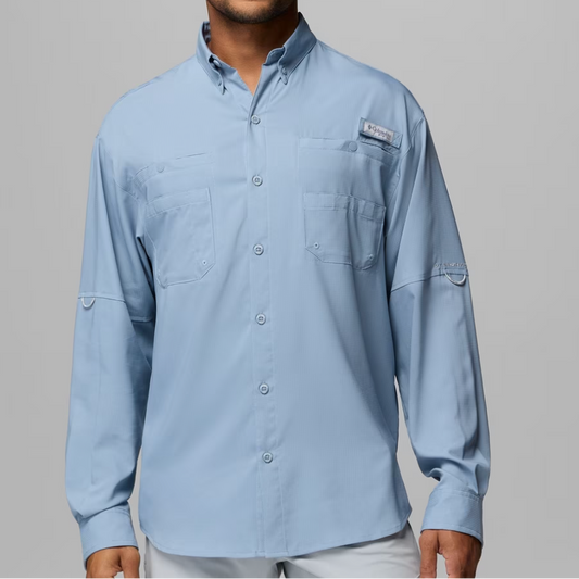 Columbia Camisa PFG Tamiami Azul Claro Hombre (XXL)