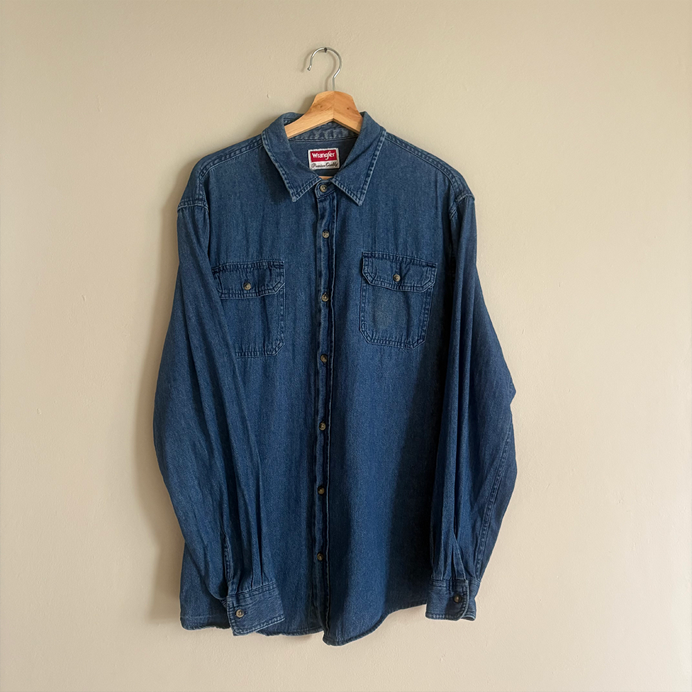 Wrangler Camisa Denim Hombre (L)