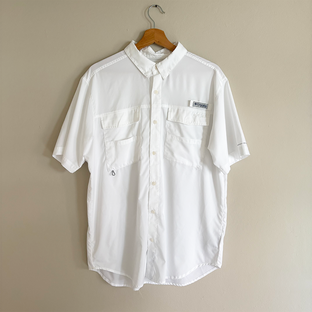 Columbia Camisa PFG Tamiami Blanco Hombre (M)