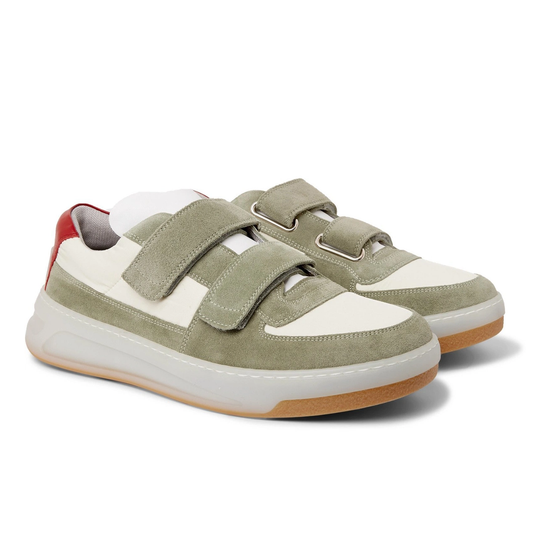 Acne Studios Perey Leather-Trimmed Sneakers