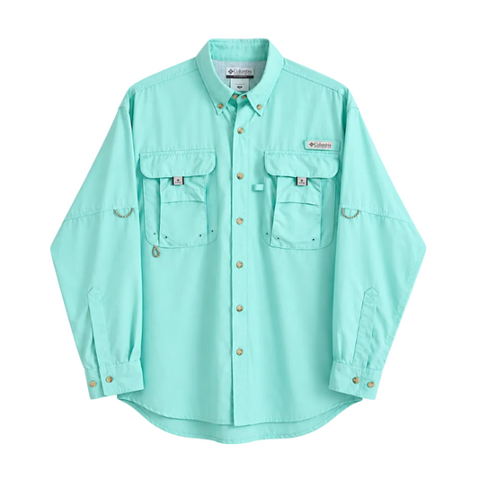 Columbia Camisa PFG Bahama Azul Turquesa Hombre (S)