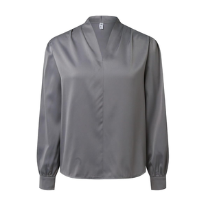 SHEIN Blusa Gris Satín