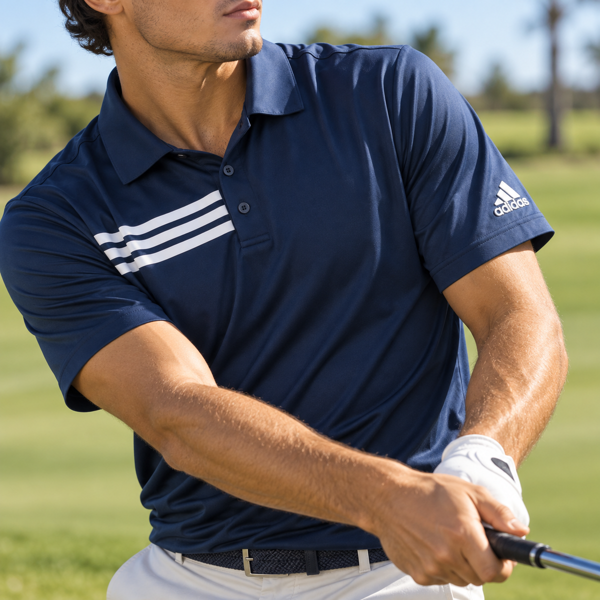 Adidas Polo Dry Fit Azul Navy (XXXL)