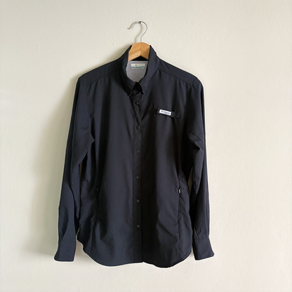 Columbia Camisa PFG Tamiami Negro Mujer (M)