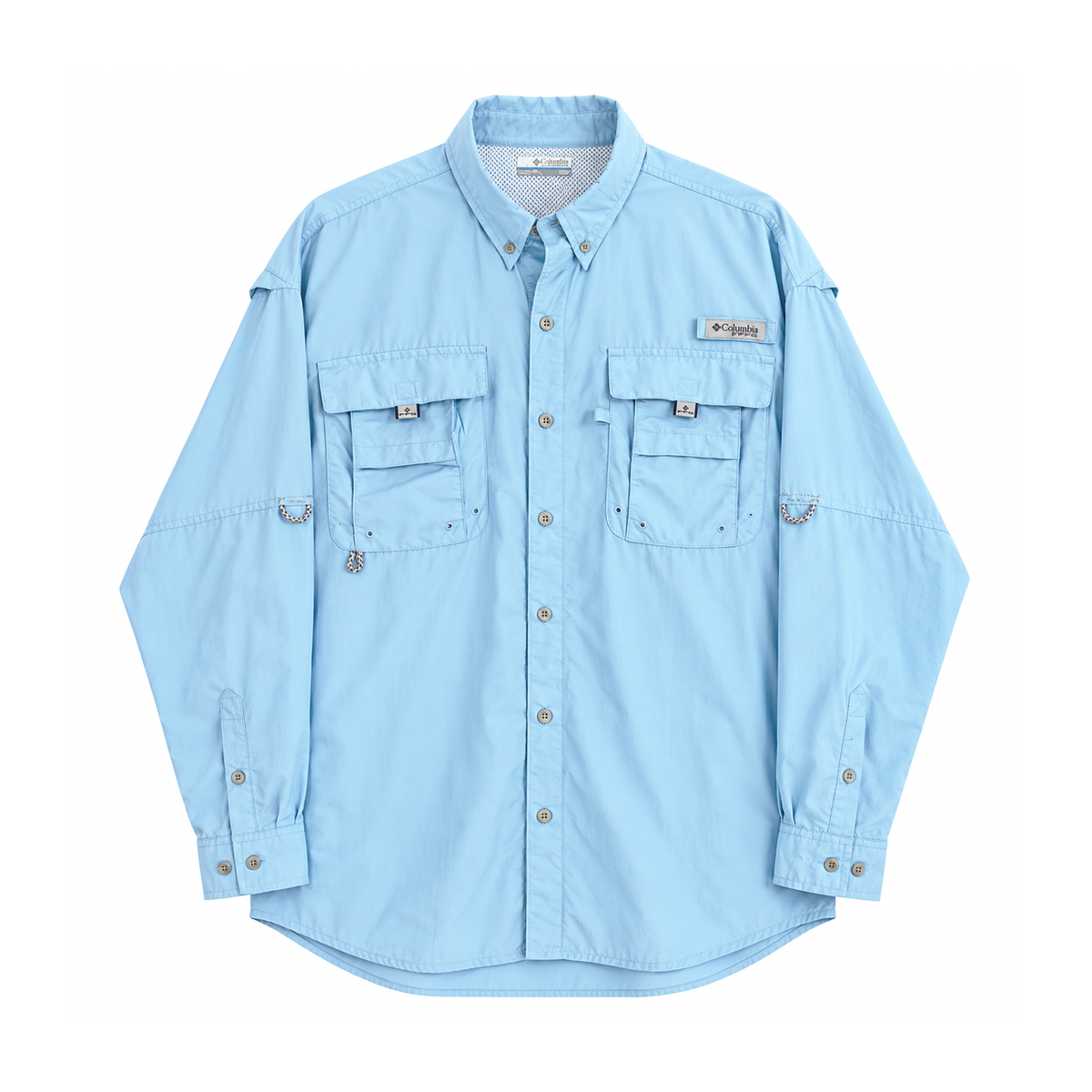 Columbia Camisa PFG Bahama Azul Claro Hombre (L)