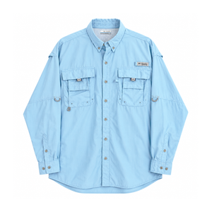 Columbia Camisa PFG Bahama Azul Claro Hombre (L)