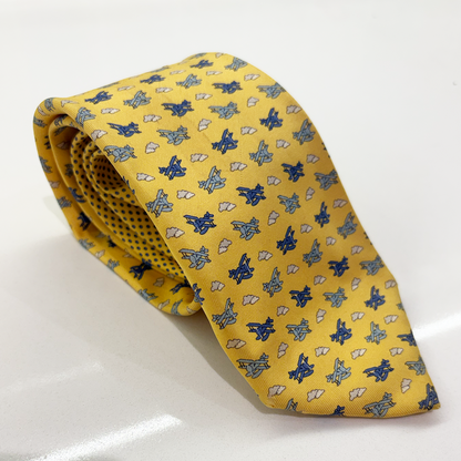 PINK Corbata Amarilla con Patrón